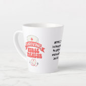 成長カスタム温床ナース起業家 カフェラテマグ (左アングル)