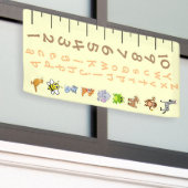 成長グラフのバナー 横断幕 (ビルの外側)