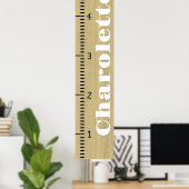 成長グラフパーソナライズされたルーラー(メス) |私の成長 ポスター (ホームオフィス)