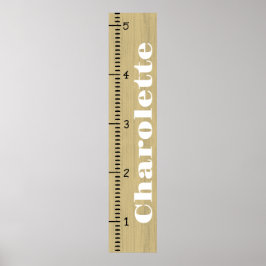 成長グラフパーソナライズされたルーラー（メス） |私の成長 ポスター