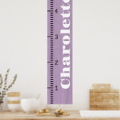 成長グラフパーソナライズされたルーラー（メス） |私の成長 ポスター (キッチン)