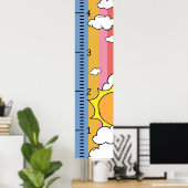 成長グラフパーソナライズされたルーラー(メス) |私の成長 ポスター (ホームオフィス)