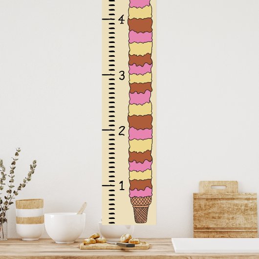 成長グラフルーラー(メス) |成長グラフ ポスター (キッチン)