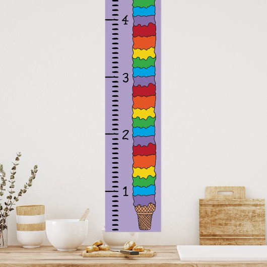 成長グラフルーラー(メス) |成長グラフ ポスター (キッチン)