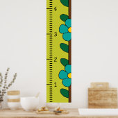 成長グラフルーラー(メス) |私の成長 ポスター (キッチン)