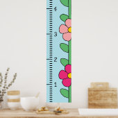 成長グラフルーラー(メス) |私の成長 ポスター (キッチン)