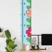 成長グラフルーラー(メス) |私の成長 ポスター (ホームオフィス)