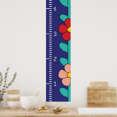 成長グラフルーラー（メス） |私の成長 ポスター (キッチン)