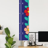 成長グラフルーラー（メス） |私の成長 ポスター (ホームオフィス)