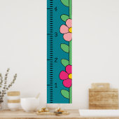 成長グラフルーラー(メス) |私の成長 ポスター (キッチン)