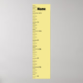 成長グラフ子の名前の追加とクリップアートの追加 ポスター (正面)