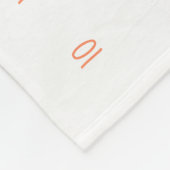 成長トラッカー – マイルストーンガールの花 フリースブランケット (角)