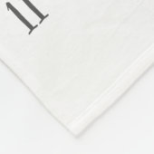 成長トラッカー – マイルストーン – 多肉質の水色 フリースブランケット (角)