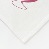 成長トラッカー – マイルストーン – 水色の花 フリースブランケット (角)