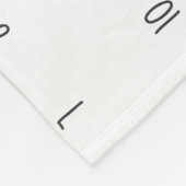 成長トラッカー – マイルストーンboho水彩花 フリースブランケット (角)