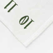 成長トラッカー – 女の子マイルストーンの水色 フリースブランケット (角)