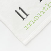 成長トラッカー – Boho水色とバラ フリースブランケット (角)