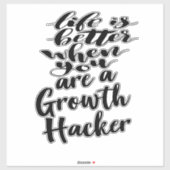 成長ハッカーなら人生はもっといい シール (シート)