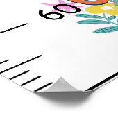 成長パーソナライズされた時間チャート ポスター (角)