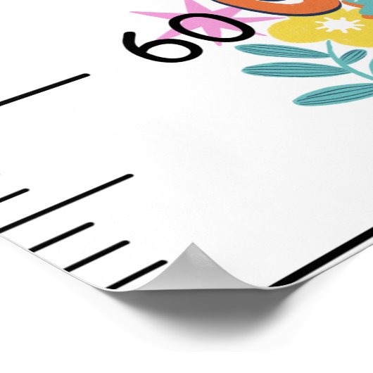 成長パーソナライズされた時間チャート ポスター (角)