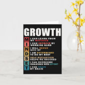 成長マインドセットの定義　やる気を出す名言 インスピレーション カード (黄色い花)