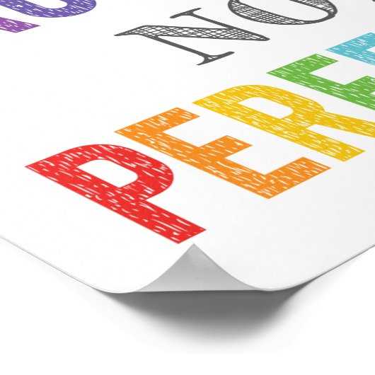 成長マインドセットを完成させないで進歩を目指す ポスター (角)