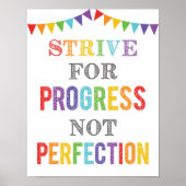 成長マインドセットを完成させないで進歩を目指す ポスター (正面)