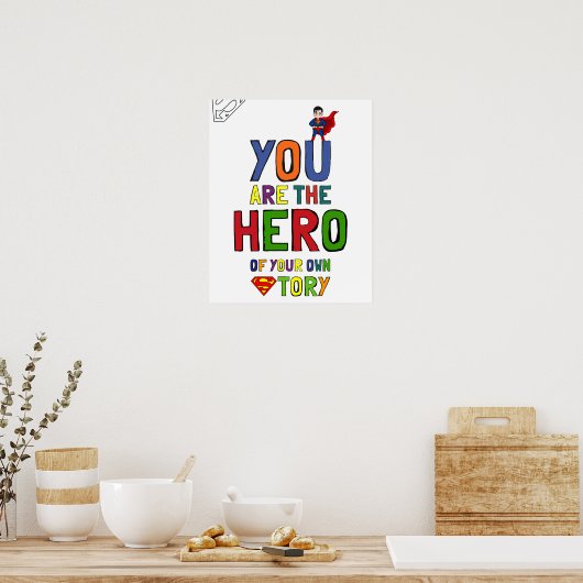 成長マインドセットインスパイアポスター – Wall Art Decor ポスター (キッチン)