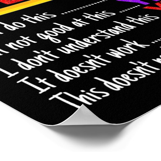 成長マインドセット先生の優しさパワーまだインスピリ ポスター (角)