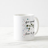 成長マインドセット感動的デザイン コーヒーマグカップ (正面右)