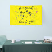 成長マインドセット感動的デザイン 横断幕 (トレードショー)