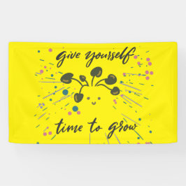 成長マインドセット感動的デザイン 横断幕