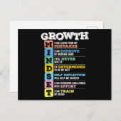 成長マインドセット教室の脳のモチベーションの中心 ポストカード (正面/裏面)