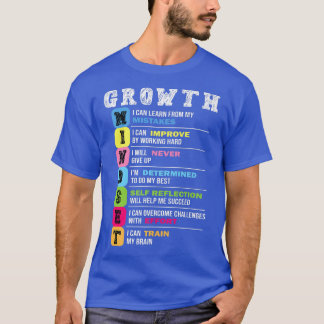 成長マインドセット教室の脳のモチベーションの中心 Tシャツ