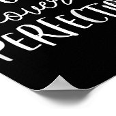 成長マインドセット教師のシャツが完璧に進歩 ポスター (角)