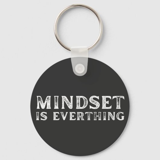 成長マインドセット起業家先生フィットネスモチベーション キーホルダー (正面)