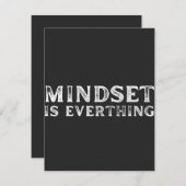 成長マインドセット起業家先生フィットネスモチベーション サンキューカード (正面/裏面)