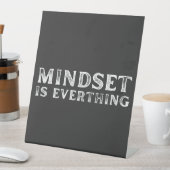 成長マインドセット起業家先生フィットネスモチベーション 台座サイン (インサイチュ)