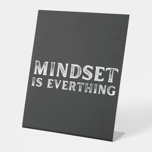 成長マインドセット起業家先生フィットネスモチベーション 台座サイン (正面)