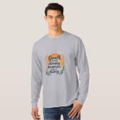 成長マインドセット Tシャツ — 幸せを選ぶ (正面フル)