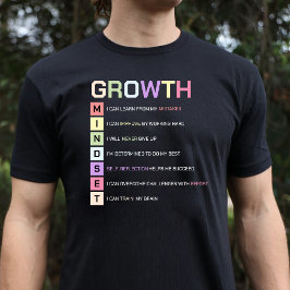 成長マインド ブラック Tシャツ