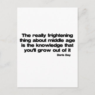 成長中の中年引用文 ポストカード