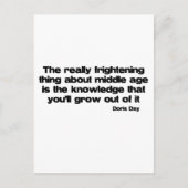 成長中の中年引用文 ポストカード (正面)