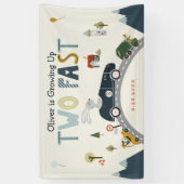 成長中2速誕生日バナー 横断幕 (縦)