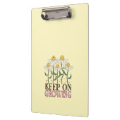 成長保中の引用文前向きレトロ花 クリップボード (左)