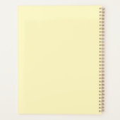 成長保中の引用文前向きレトロ花 プランナー手帳 (裏面)