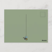 成長先住民植物、ウッドランドワイルドフラワーアイアンウィード ポストカード (裏面)