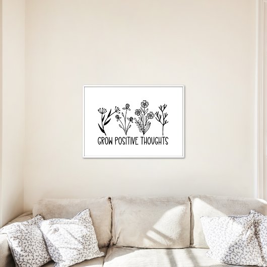 成長前向き思考の花感動的引用文 ポスター