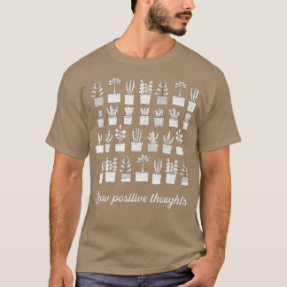 成長前向き思考ガーデンプラントマベジタ Tシャツ