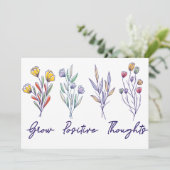 成長前向き思考ワイルドフラワーフローラ植物 シーズンカード (スタンド正面)